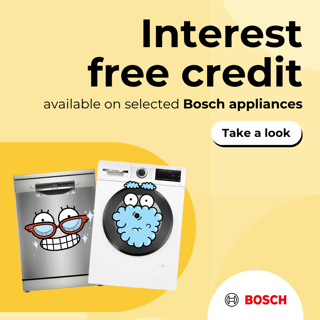 Interest free credit on selected Bosch